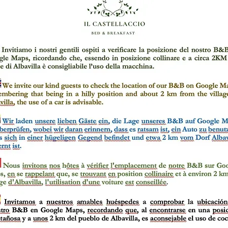 Bed & Breakfast Il Castellaccio - Albavilla